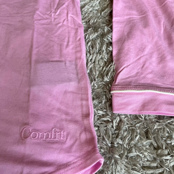 Cmfrt Women's Luna Lounge Pink PJ Set-size XS - Picture 7 of 8